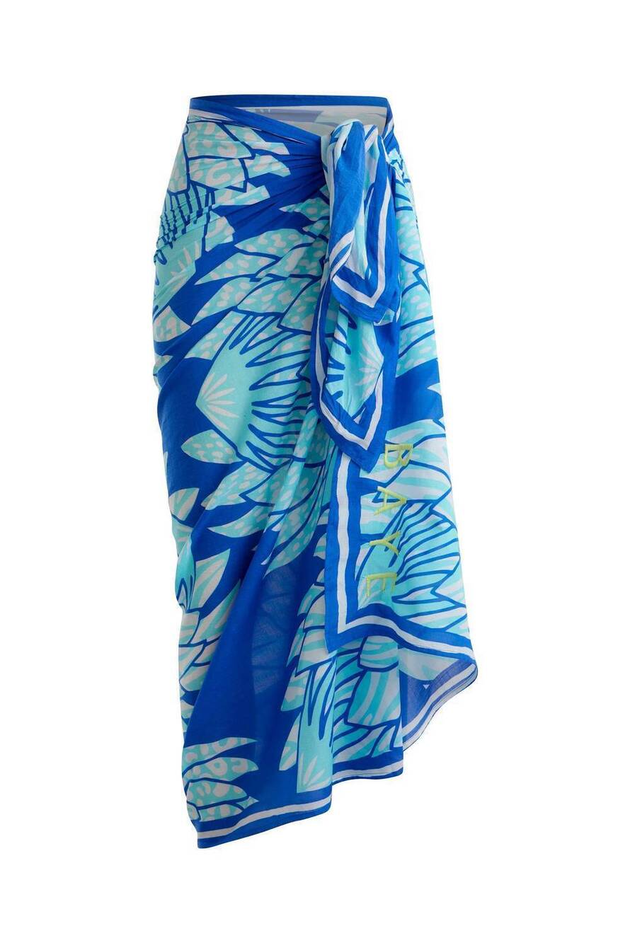 NEW BAYE LONDON women's multi-way cover up sarong in blue